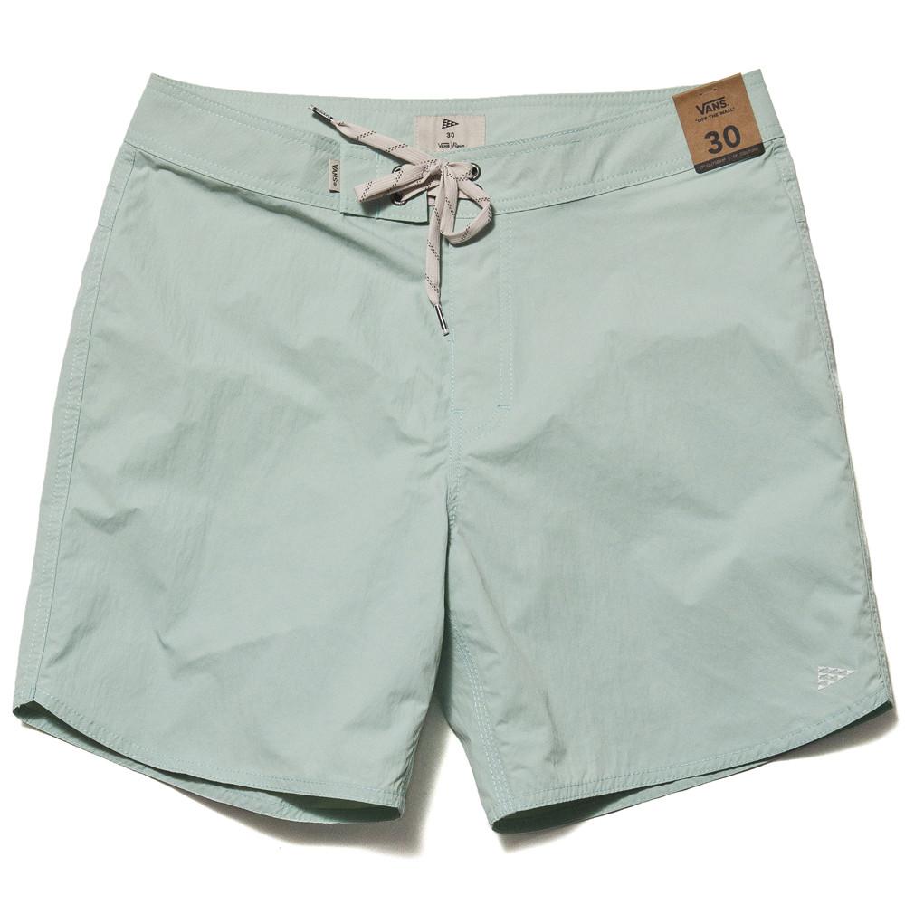 Pilgrim Surf + Supply x Vans Boardshorts Split Green at shoplostfound, front