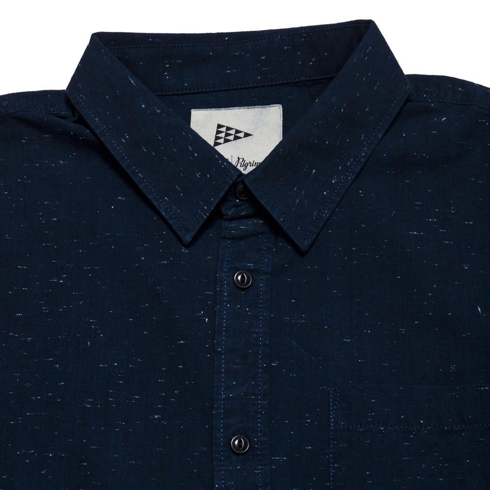 Pilgrim Surf + Supply x Vans SS Shirt Indigo at shoplostfound, neck