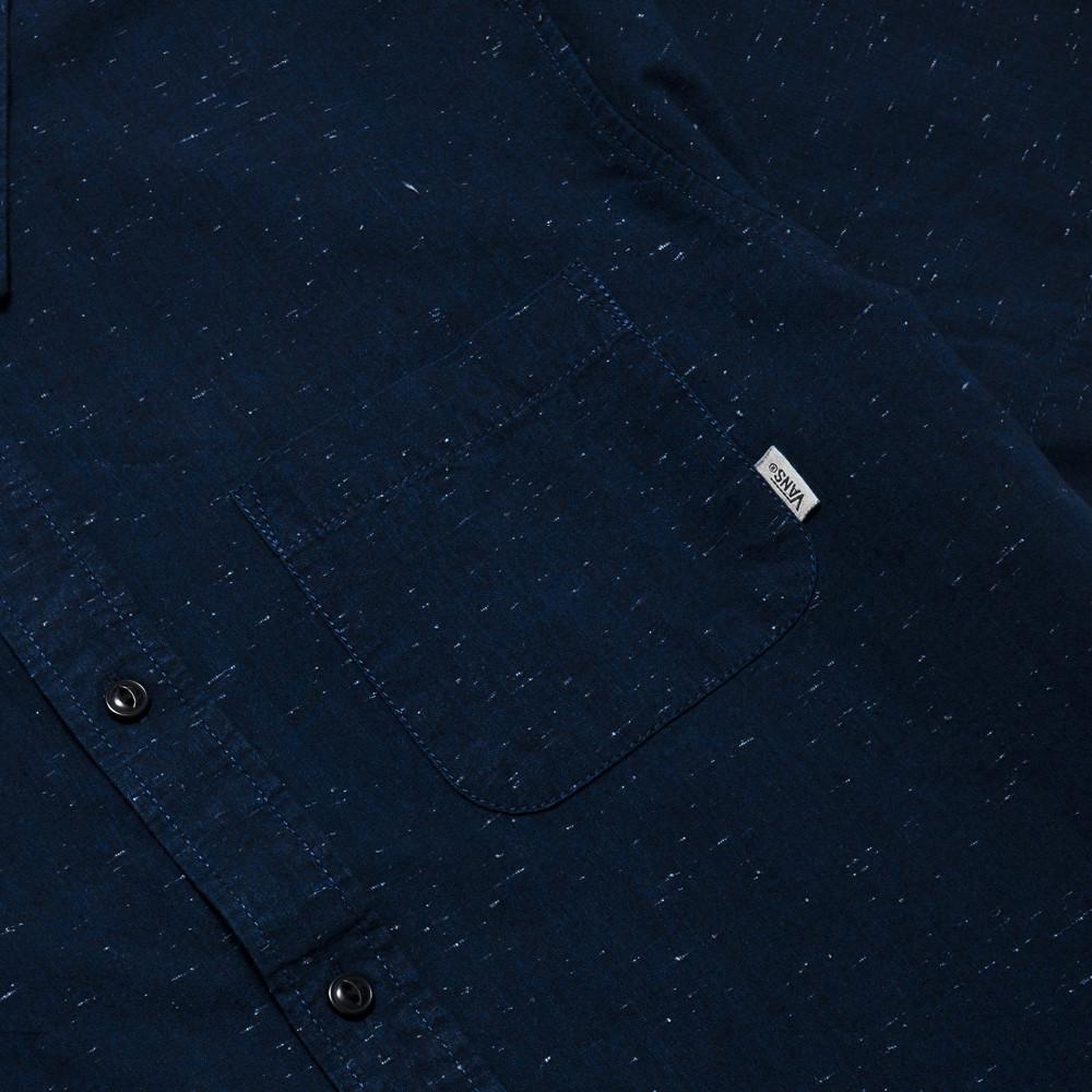 Pilgrim Surf + Supply x Vans SS Shirt Indigo at shoplostfound, pocket