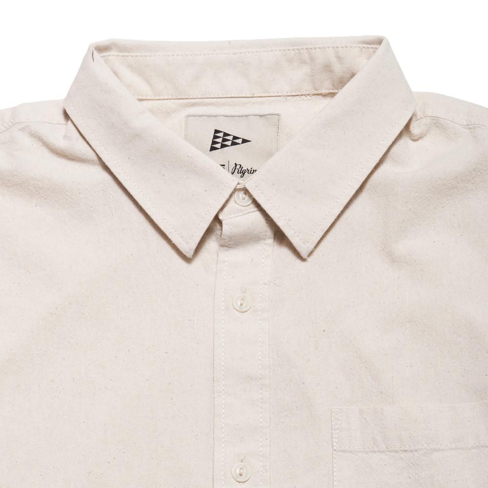 Pilgrim Surf + Supply x Vans SS Shirt Turtle Dove at shoplostfound, neck