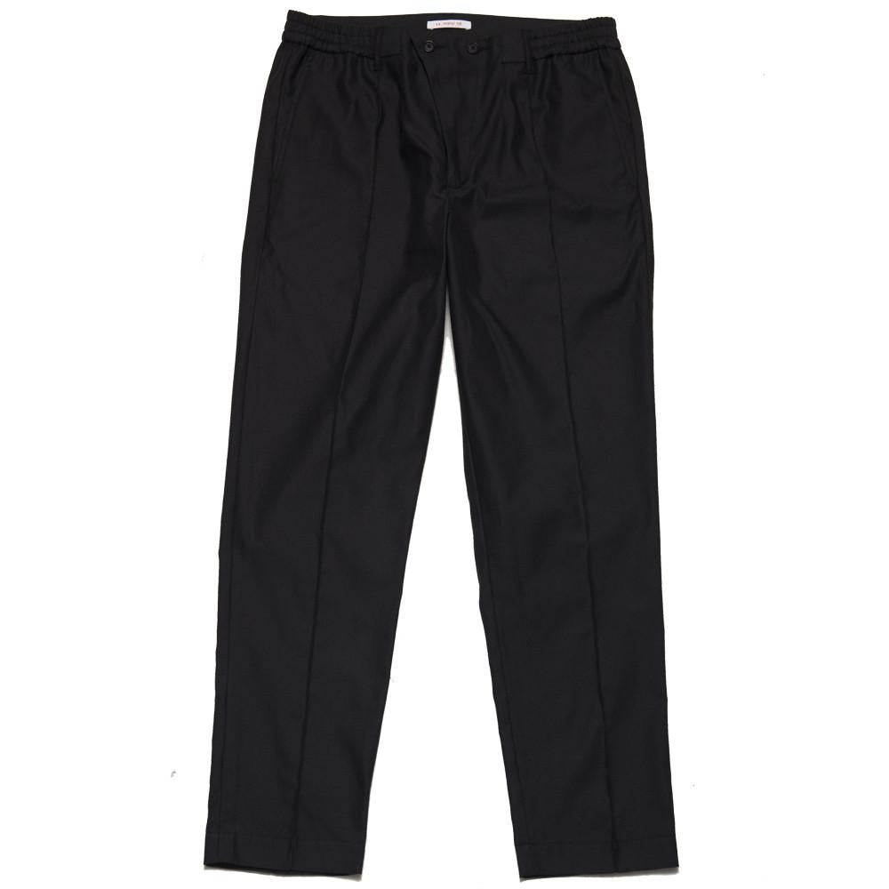 S.K. Manor Hill Lightweight Tuck Pant Black at shoplostfound, front