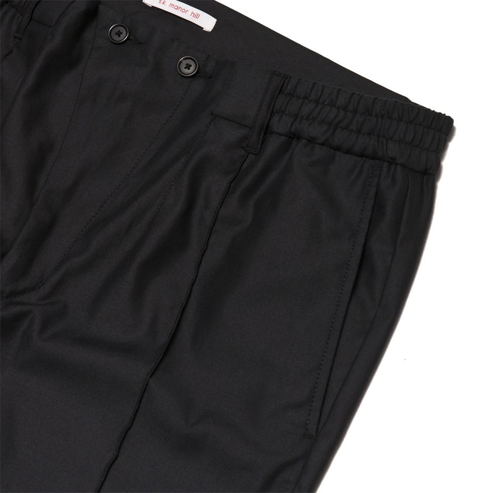 S.K. Manor Hill Lightweight Tuck Pant Black at shoplostfound, pocket