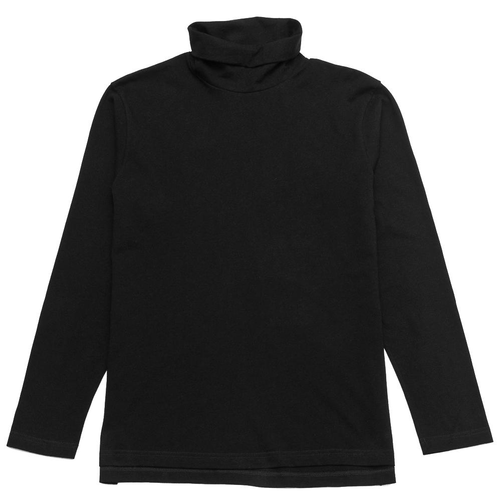 S.K. Manor Hill LS Turle Neck Tee Black at shoplostfound, front