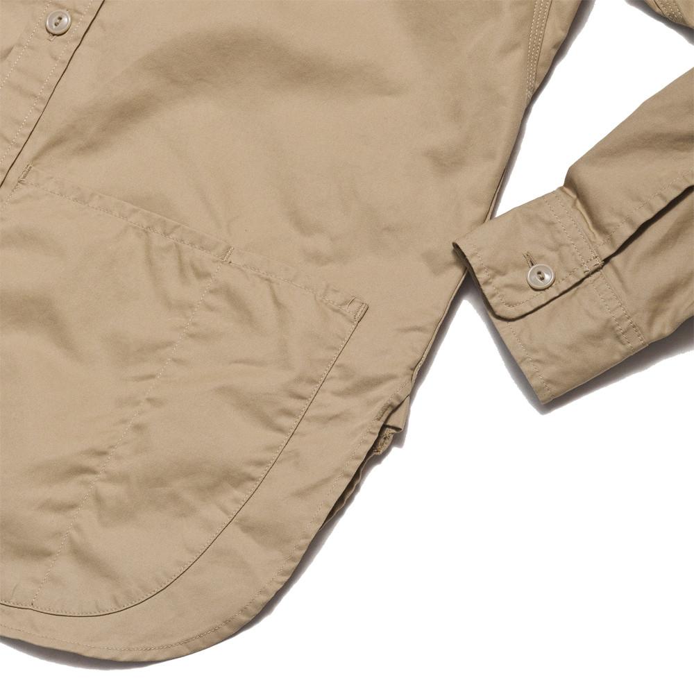 Sassafras Botanical Scout Apron Shirt Beige at shoplostfound, detail