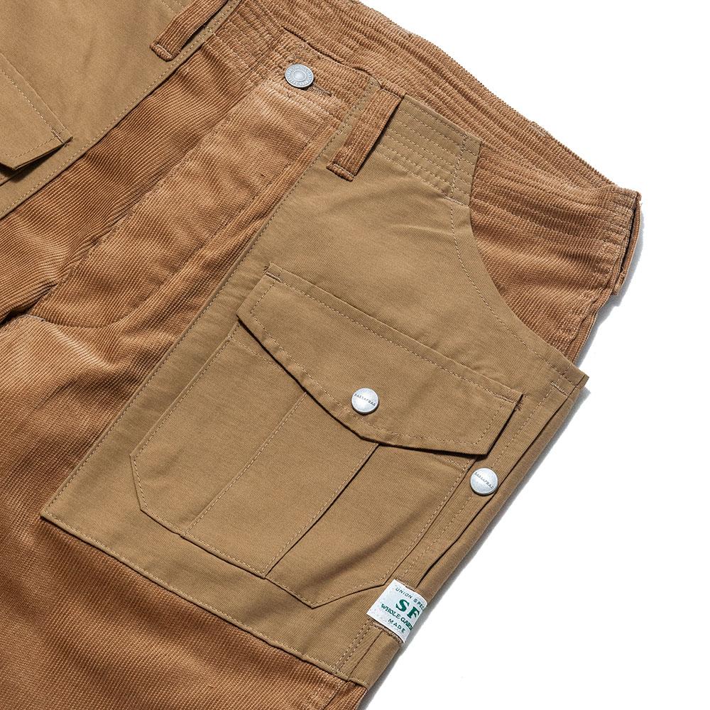 Sassafras Botanical Scout Pant 1/2 Beige Summer Corduroy 60/40 at shoplostfound, pocket