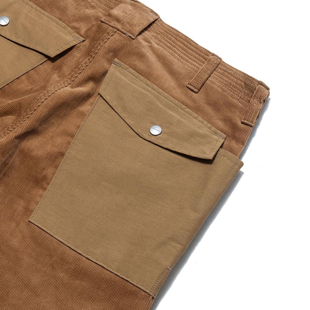 Sassafras Botanical Scout Pant 1/2 Beige Summer Corduroy 60/40 at shoplostfound, detail