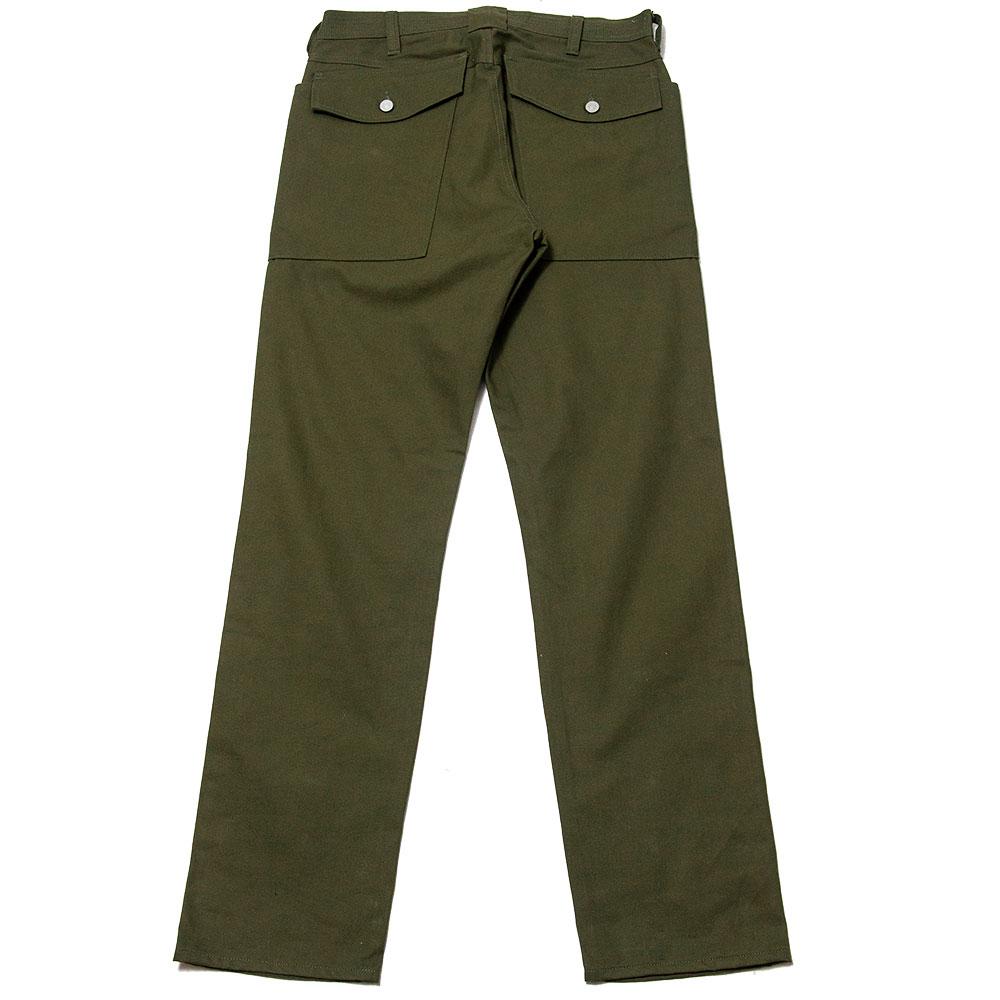 Sassafras Botanical Scout Pant Duck Canvas Olive at shoplostfound, back