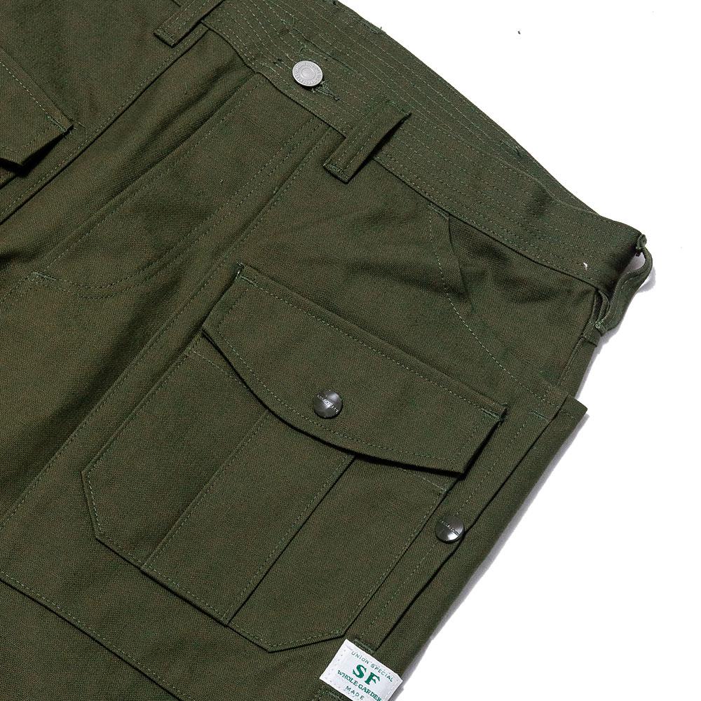 Sassafras Botanical Scout Pant Duck Canvas Olive at shoplostfound, pocket