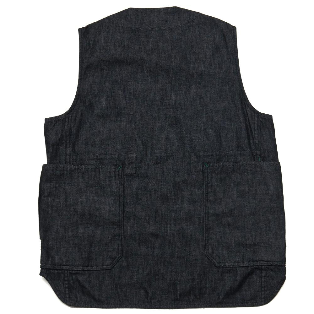 Sassafras Fall Leaf Gardener Vest Black at shoplostfound, back