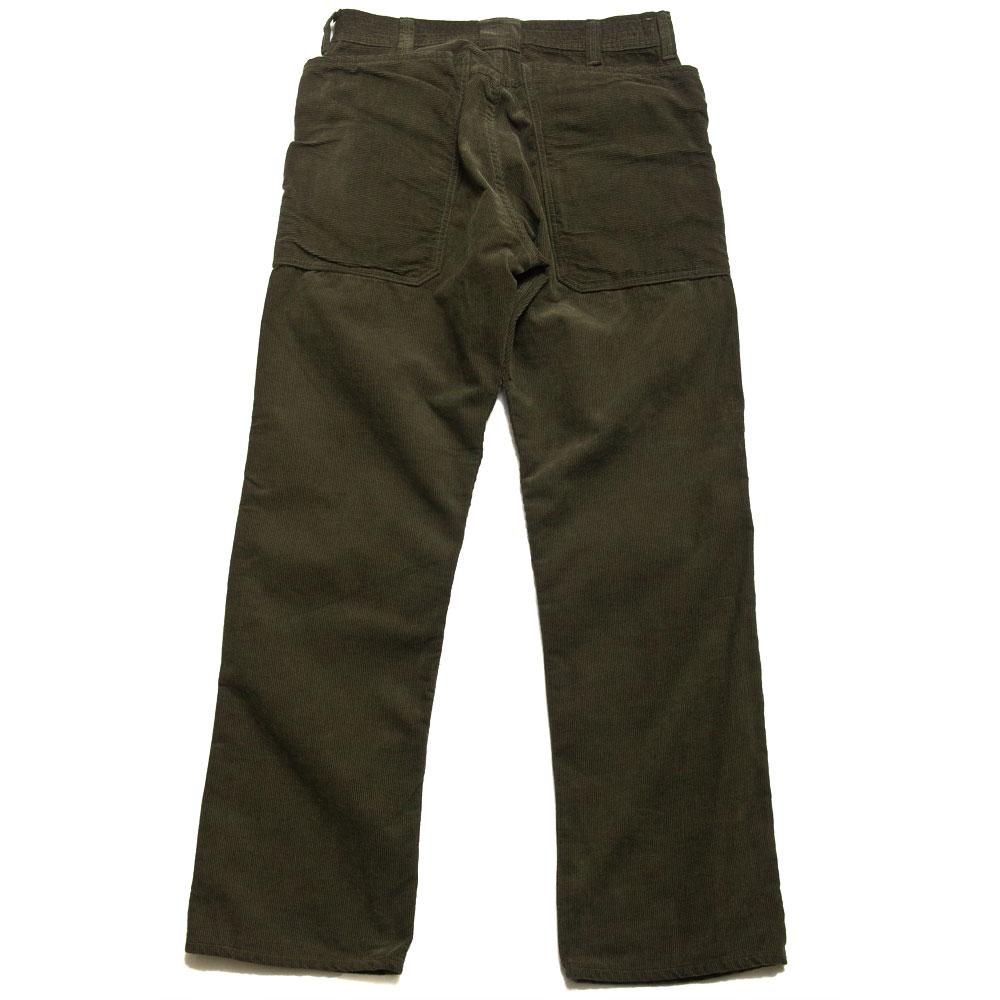 Sassafras Fall Leaf Pant Olive Corduroy at shoplostfound, back