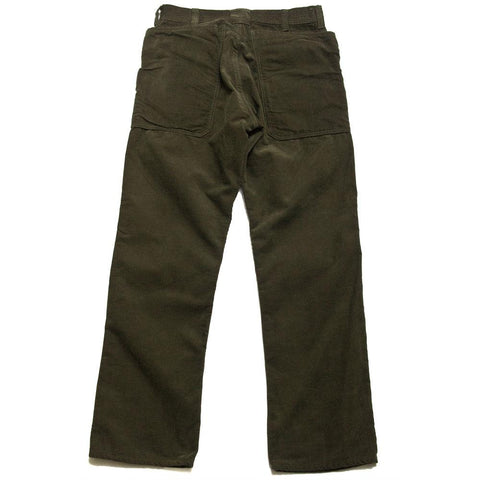 Sassafras Fall Leaf Pant Olive Corduroy at shoplostfound, front