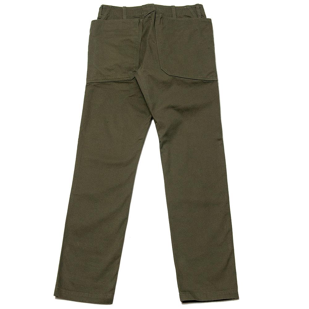 Sassafras Fall Leaf Sprayer Pant Chino Olive at shoplostfound, back