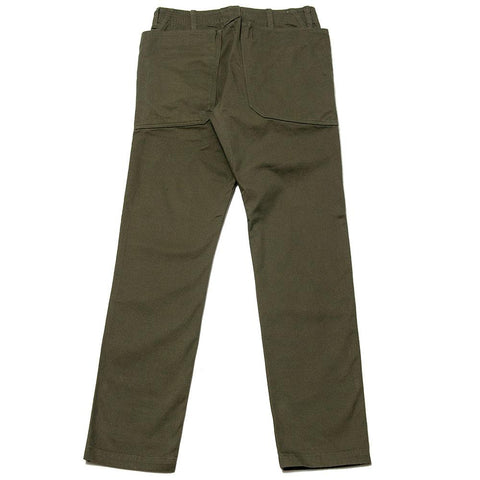 Sassafras Fall Leaf Sprayer Pant Chino Olive at shoplostfound, front