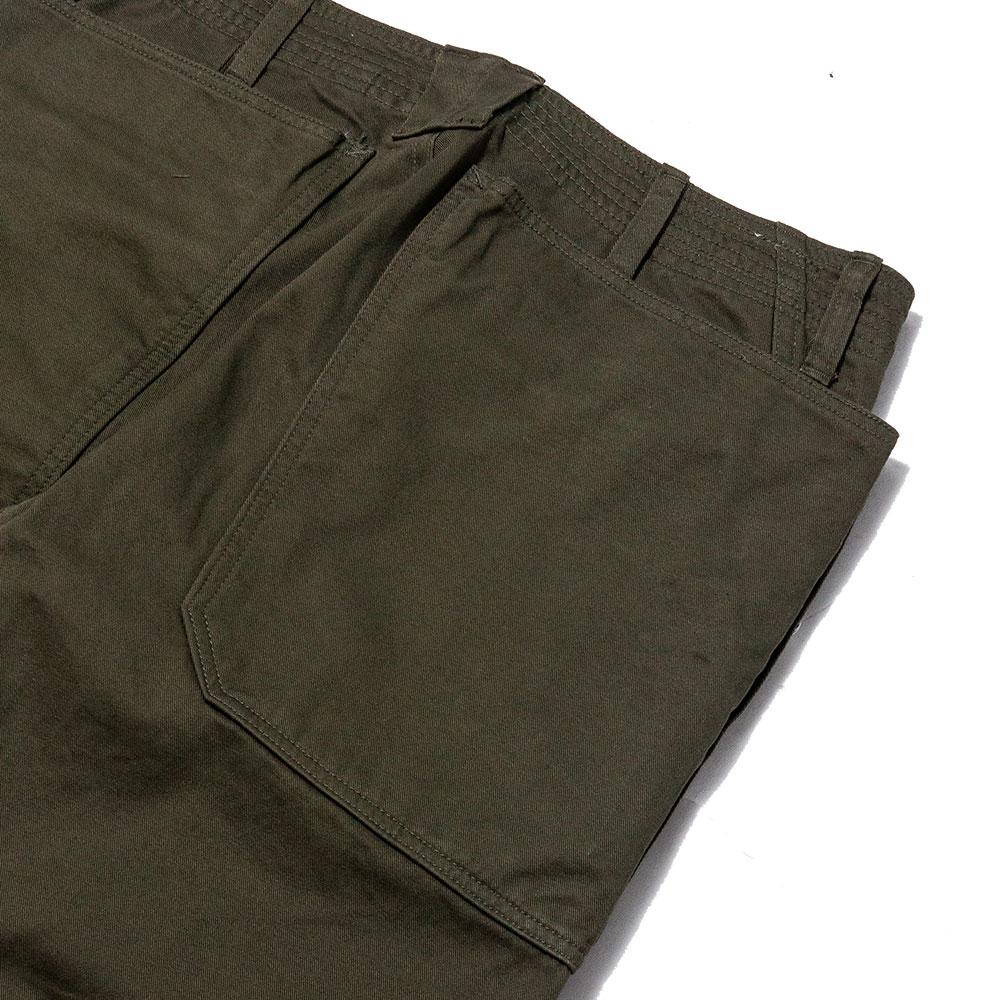 Sassafras Fall Leaf Sprayer Pant Chino Olive at shoplostfound, detail
