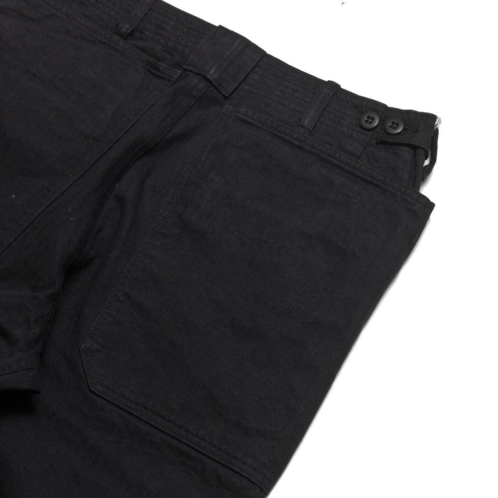 Sassafras Fall Leaf Sunshine Pant Black Herringbone Twill at shoplostfound, detail