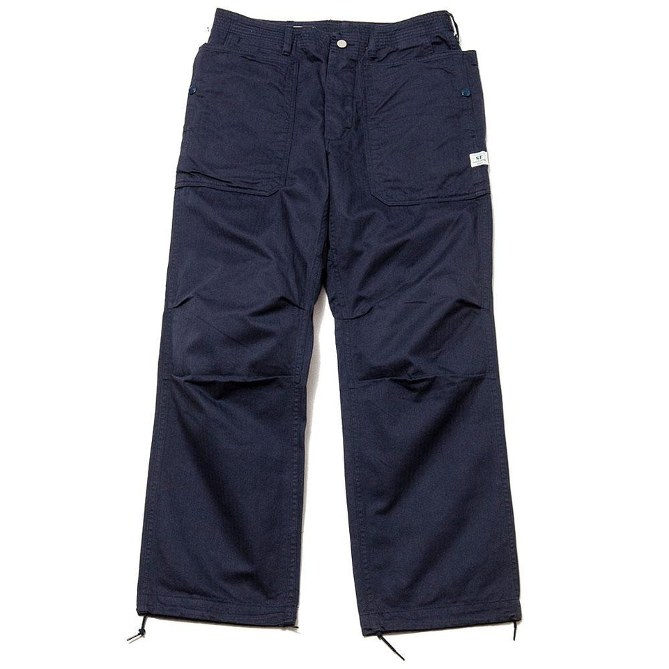 Sassafras Fall Leaf Sunshine Pant Navy Herringbone Twill at shoplostfound, front