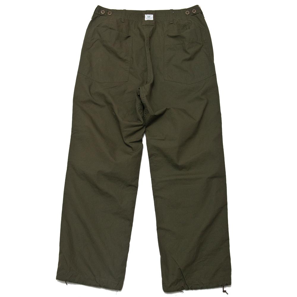 Sassafras Feel Sunshine Pant Ripstop Olive at shoplostfound, back