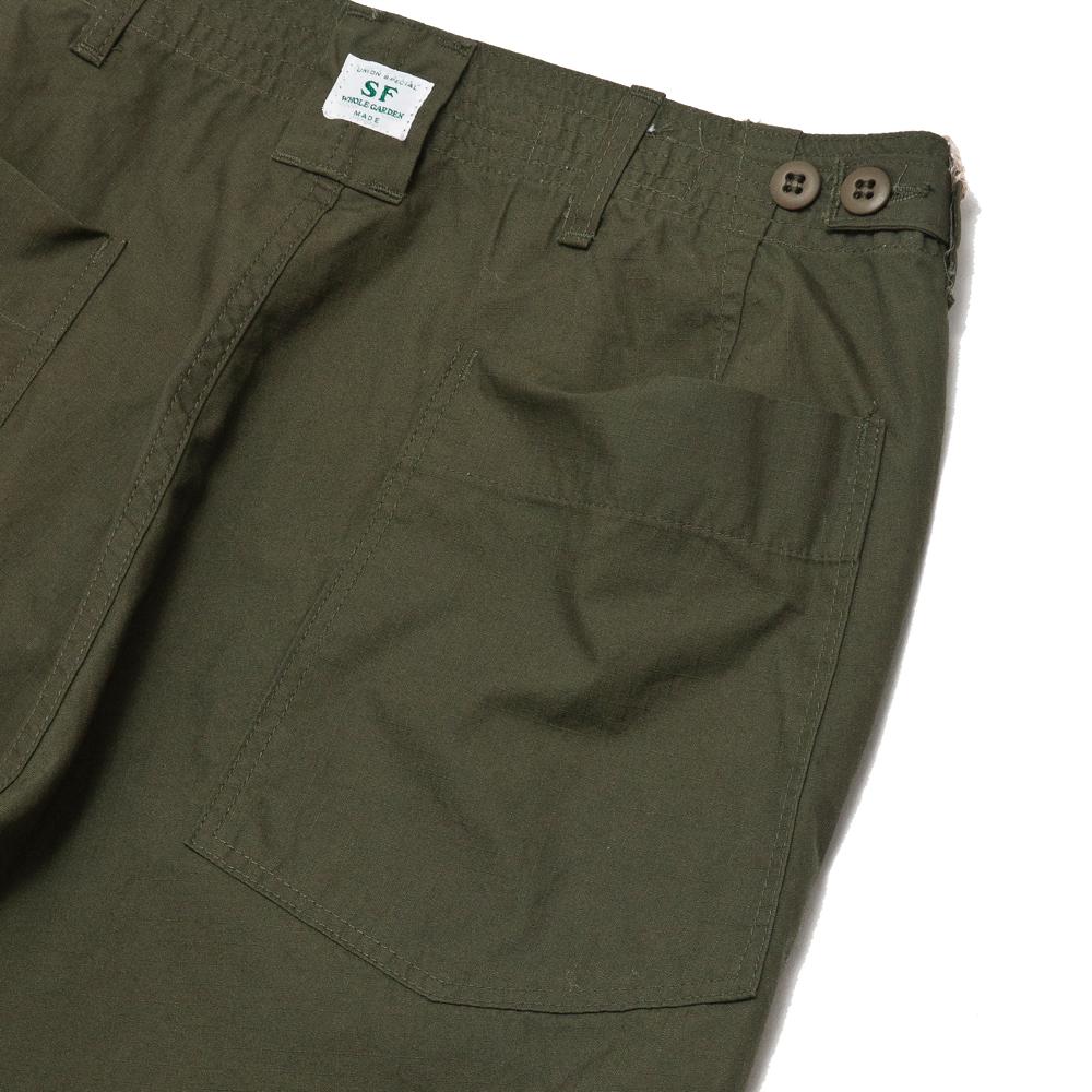 Sassafras Feel Sunshine Pant Ripstop Olive at shoplostfound, detail