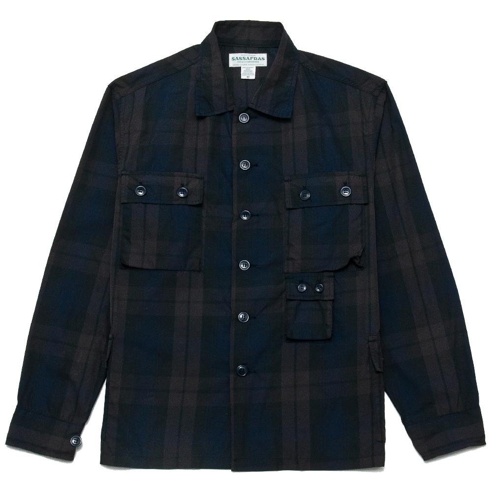 Sassafras G.D.U. Jacket Check Memory Twill at shoplostfound, front