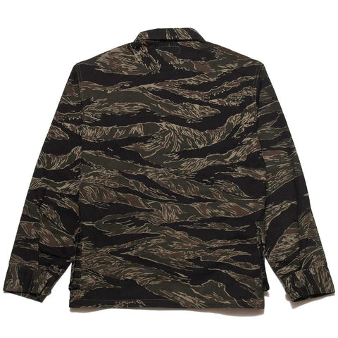 Sassafras G.D.U. Jacket Tiger Camo at shoplostfound, front