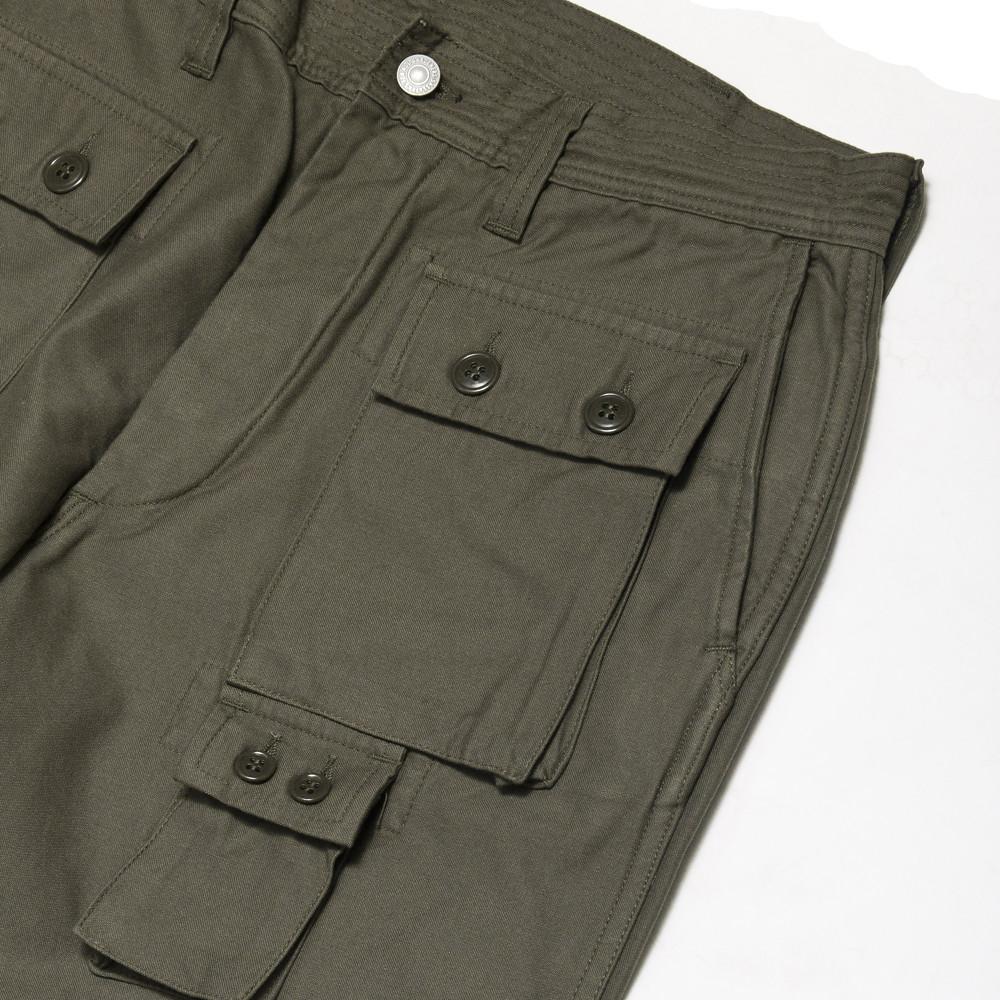 Sassafras G.D.U. Pant Olive at shoplostfound, pocket