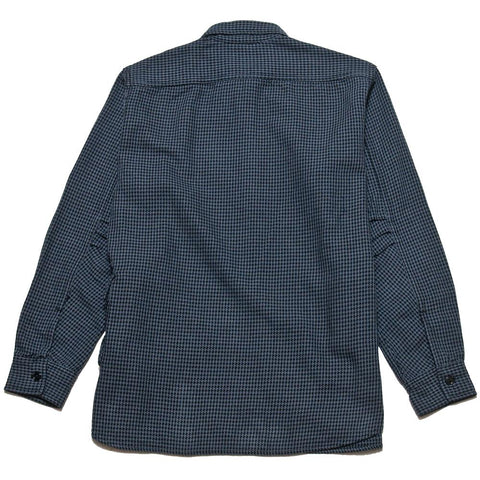 Sassafras G.D.U. Shirt Charcoal Houndstooth at shoplostfound, front