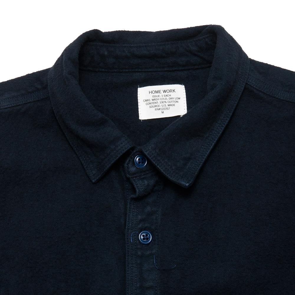 Save Khaki United Chamois Cloth Home Work Shirt Navy at shoplostfound, neck