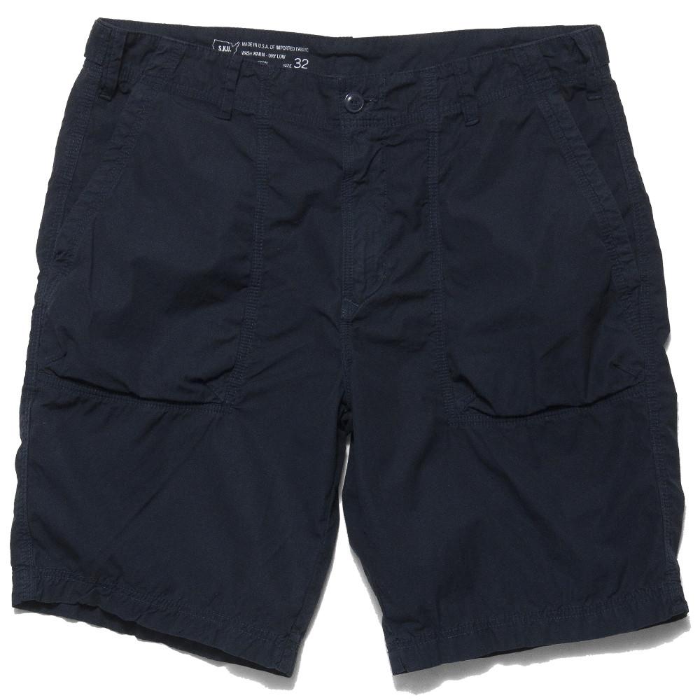 Save Khaki United Poplin Fatigue Short Classic Navy at shoplostfound, front