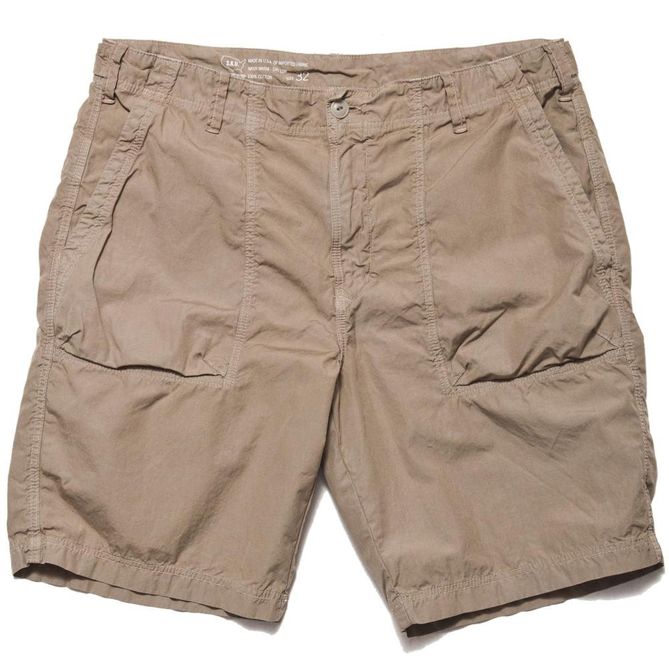 Save Khaki United Poplin Fatigue Short Khaki at shoplostfound, front