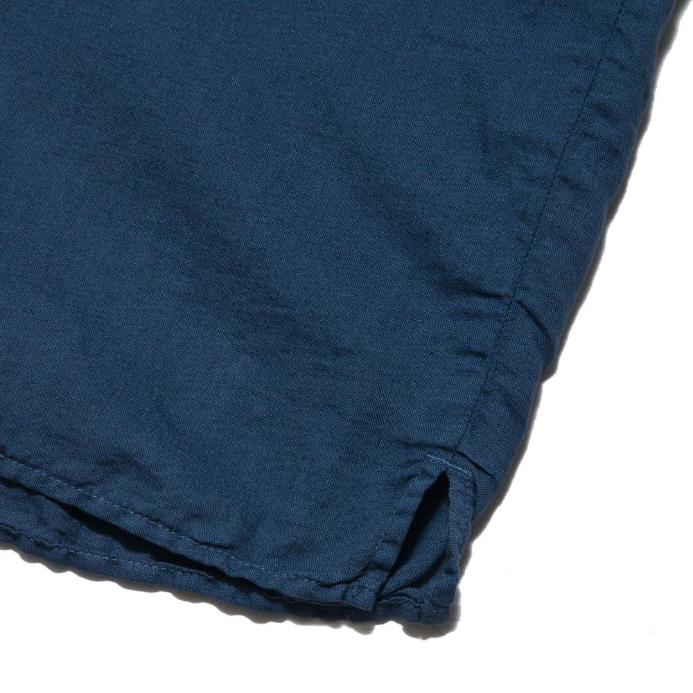 Save Khaki United S/S Cotton Linen Camp Shirt Blue at shoplostfound, detail