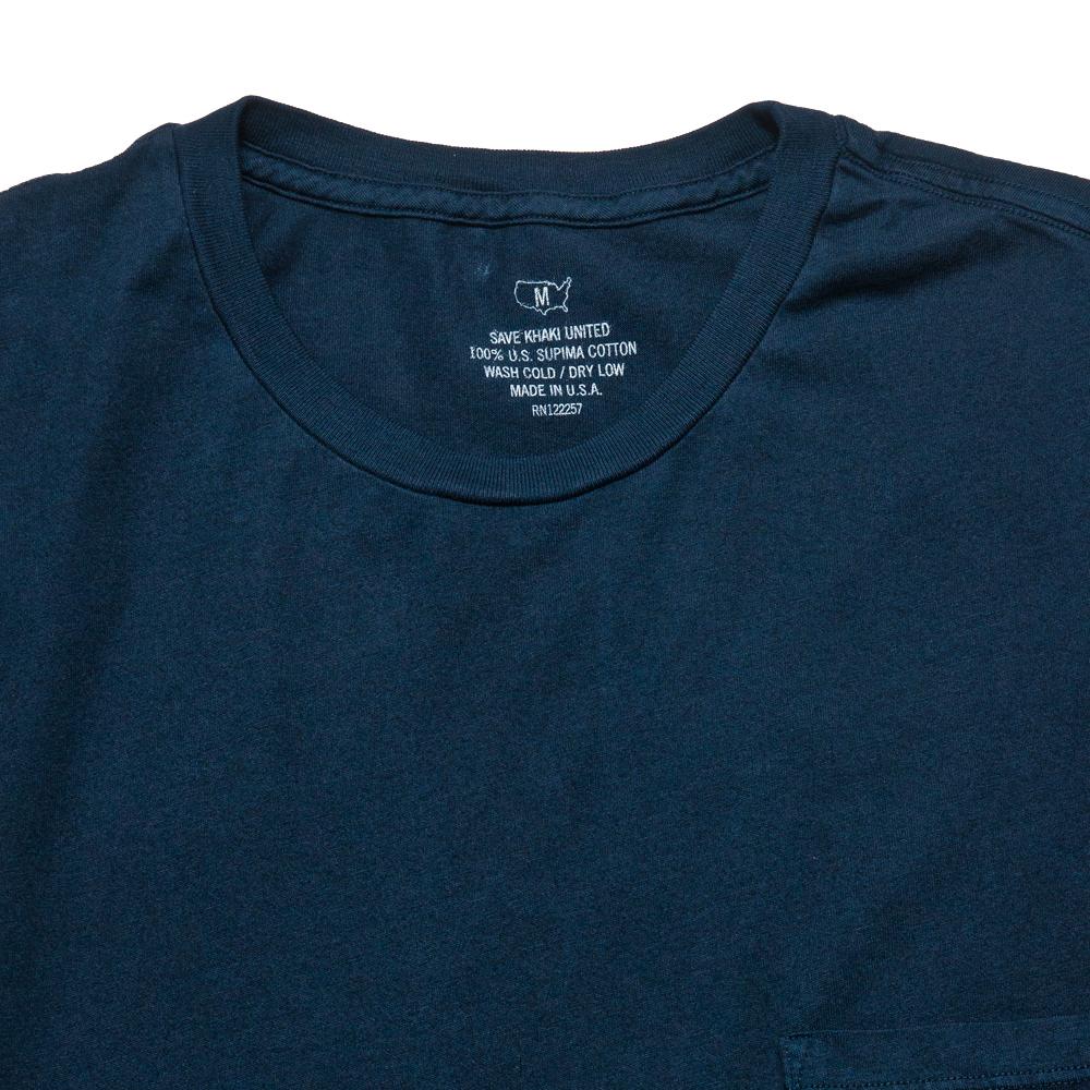 Save Khaki United S/S Supima Pocket Tee Navy at shoplostfound, pocket