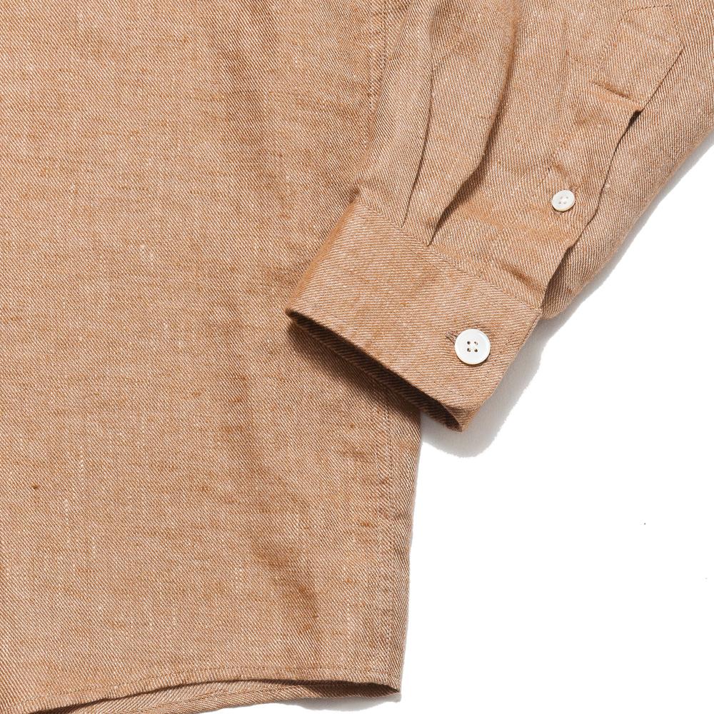 Schnayderman's Shaket Linen One Brown at shoplostfound, cuff