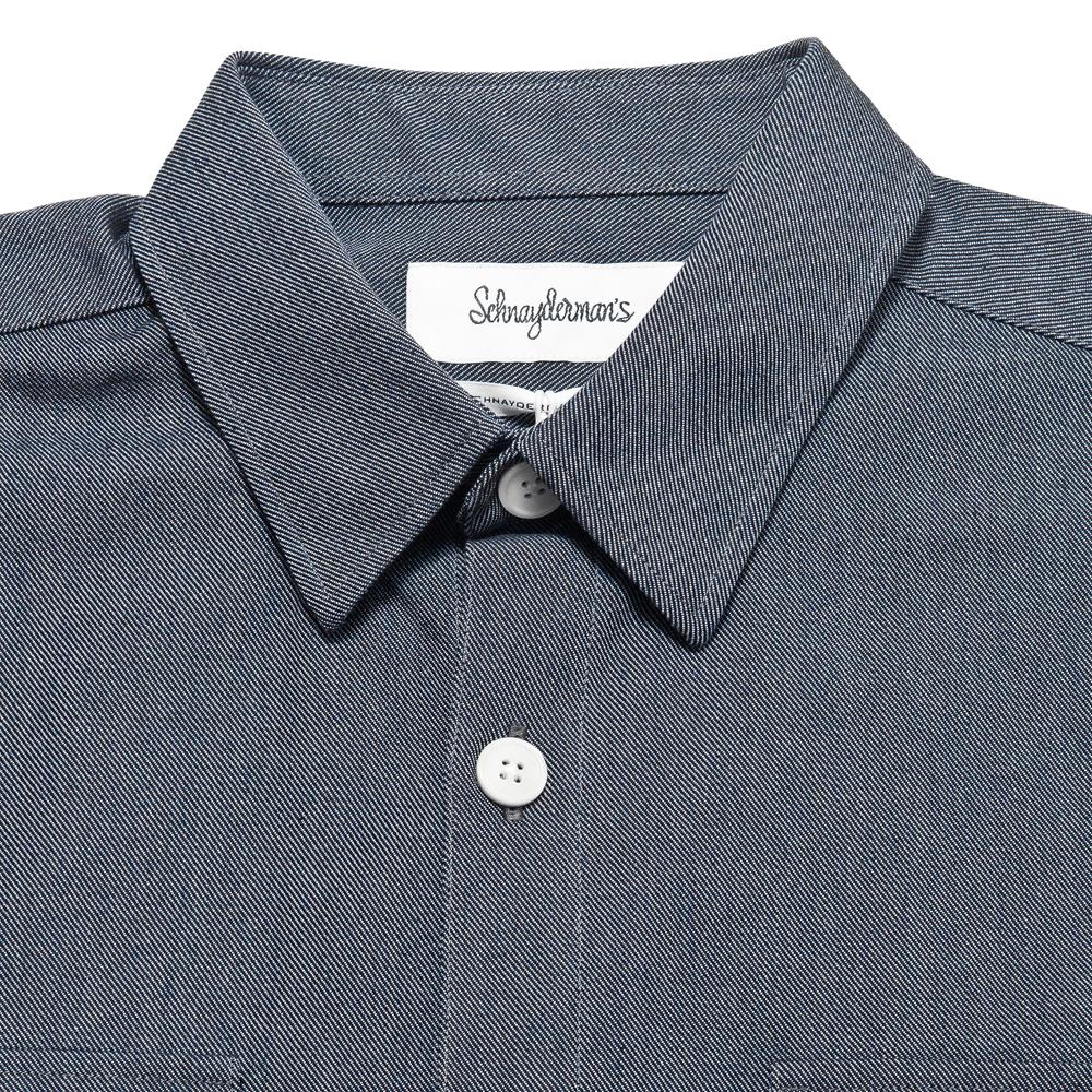 Schnayderman's Shaket Twill One Navy at shoplostfound, neck