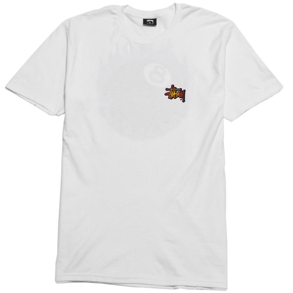 Stüssy Fireball Tee White at shoplostfound, front