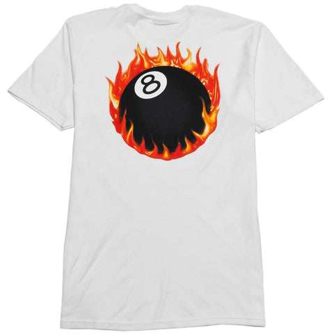 Stüssy Fireball Tee White at shoplostfound, front