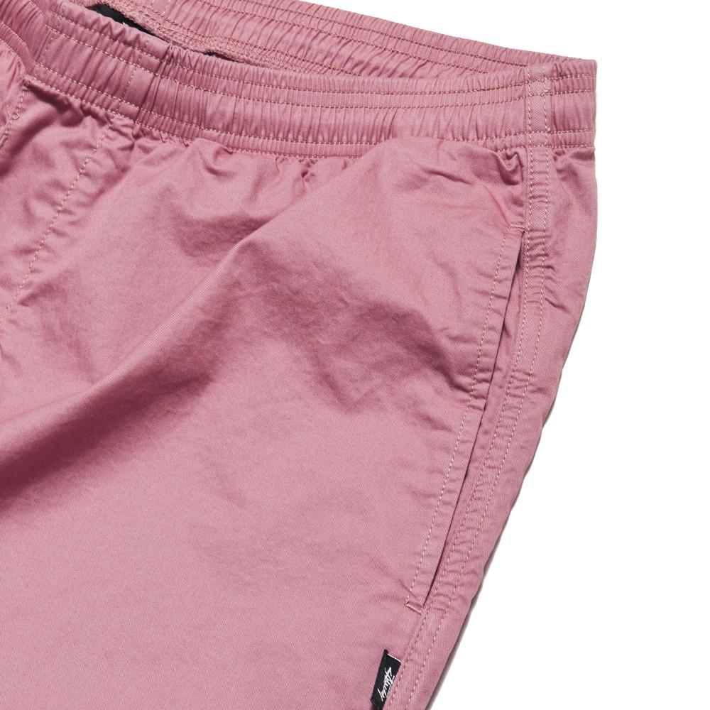 Stussy Light Twill Beach Short Pink at shoplostfound, pocket