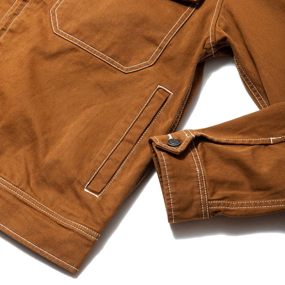 Stüssy Moleskin Garage Jacket Brown at shoplostfound, cuff