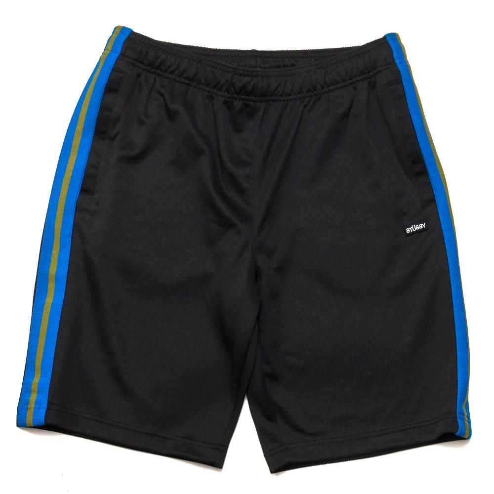 Stüssy Poly Track Short Black at shoplostfound, front