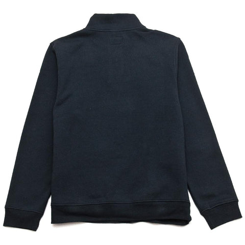 Stüssy Quarter Zip Mock Neck Black at shoplostfound, front
