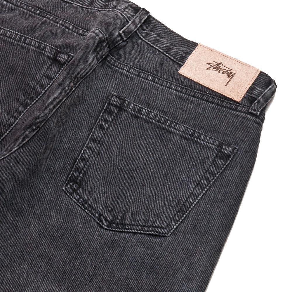 Stüssy Slim Ol' Jeans Black at shoplostfound, detail