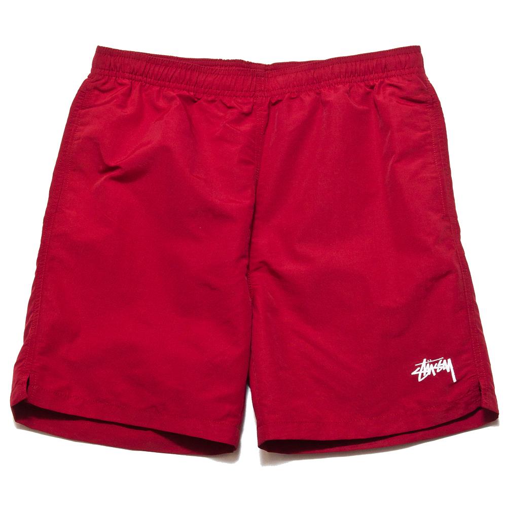 Stüssy Stock Water Short Red at shoplostfound, front