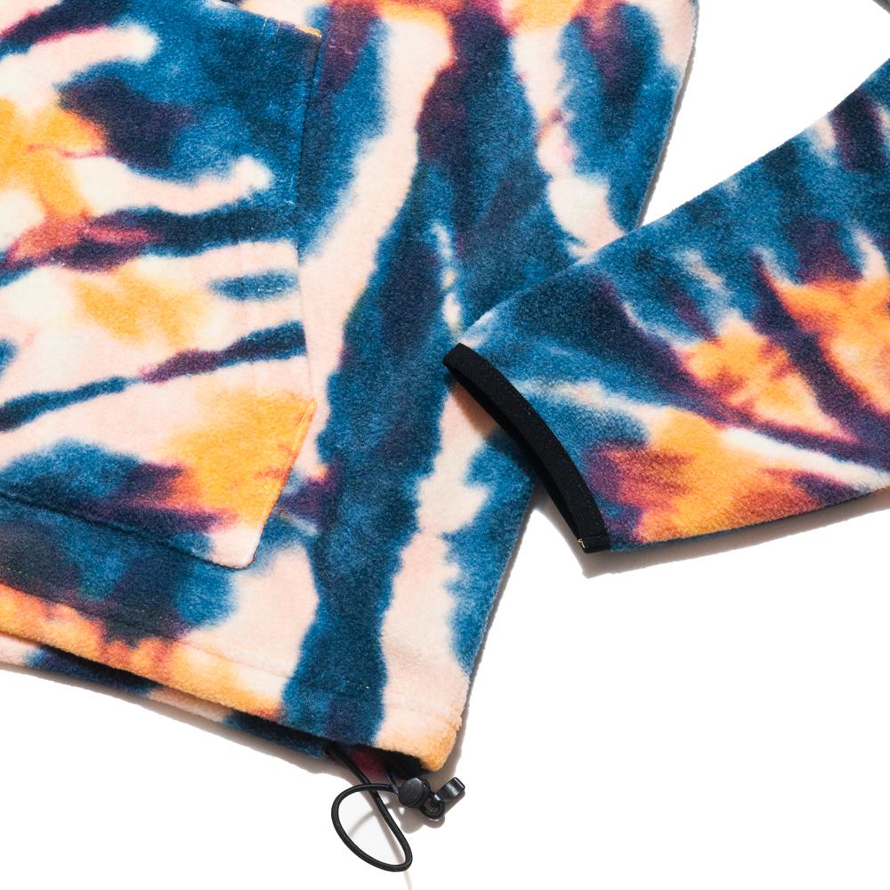 Stüssy Tie Dye Polar Fleece Mock Neck at shoplostfound, cuff
