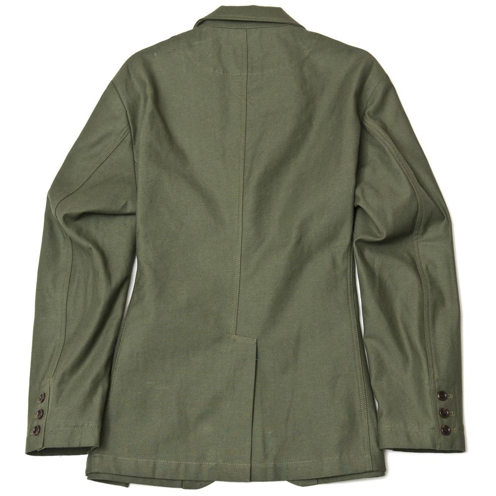 The Hill-side JK1-341 Back Satin Chino Tailored Jacket Olive Drab