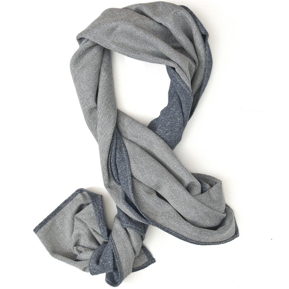 The Hill-Side SC1-297 Cotton Blend Blanket Twill Navy Scarf