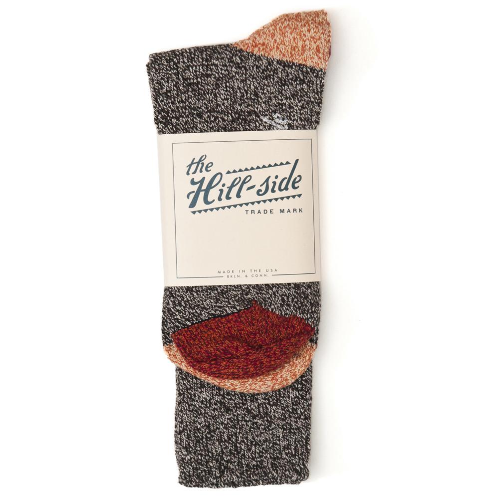 The Hill-side SX2-01 Salt & Pepper/Red/Orange Socks