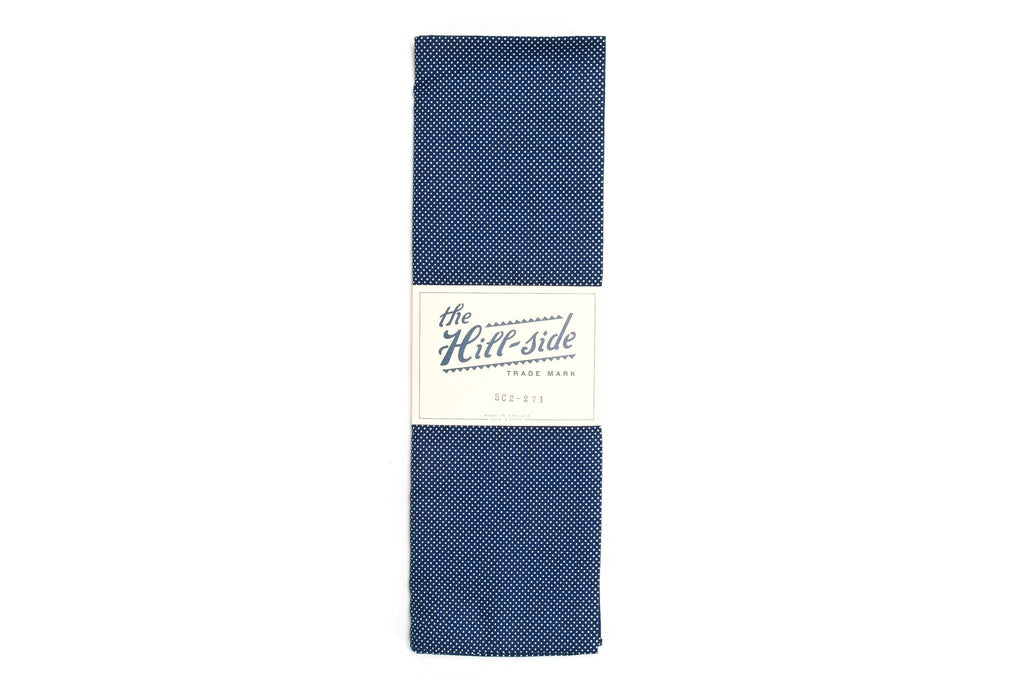 The Hill-side SC2-271 Wabash Polka Dot Indigo Scarf