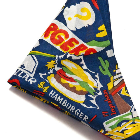 The Hill-Side SB6-03 "No Sleep Til" Brooklyn Burgers Souvenir Bandana Blue at shoplostfound, front