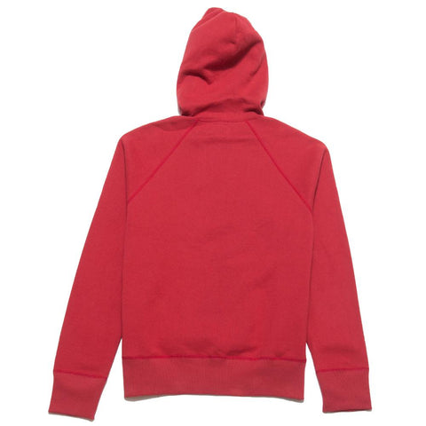 The Real McCoy’s 10oz Hooded Sweat Red MC15011 at shoplostfound, front