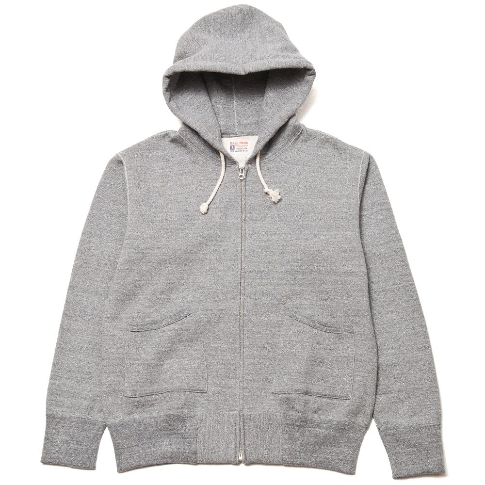 The Real McCoy’s 12oz Full Zip Parka Grey at shoplostfound, front