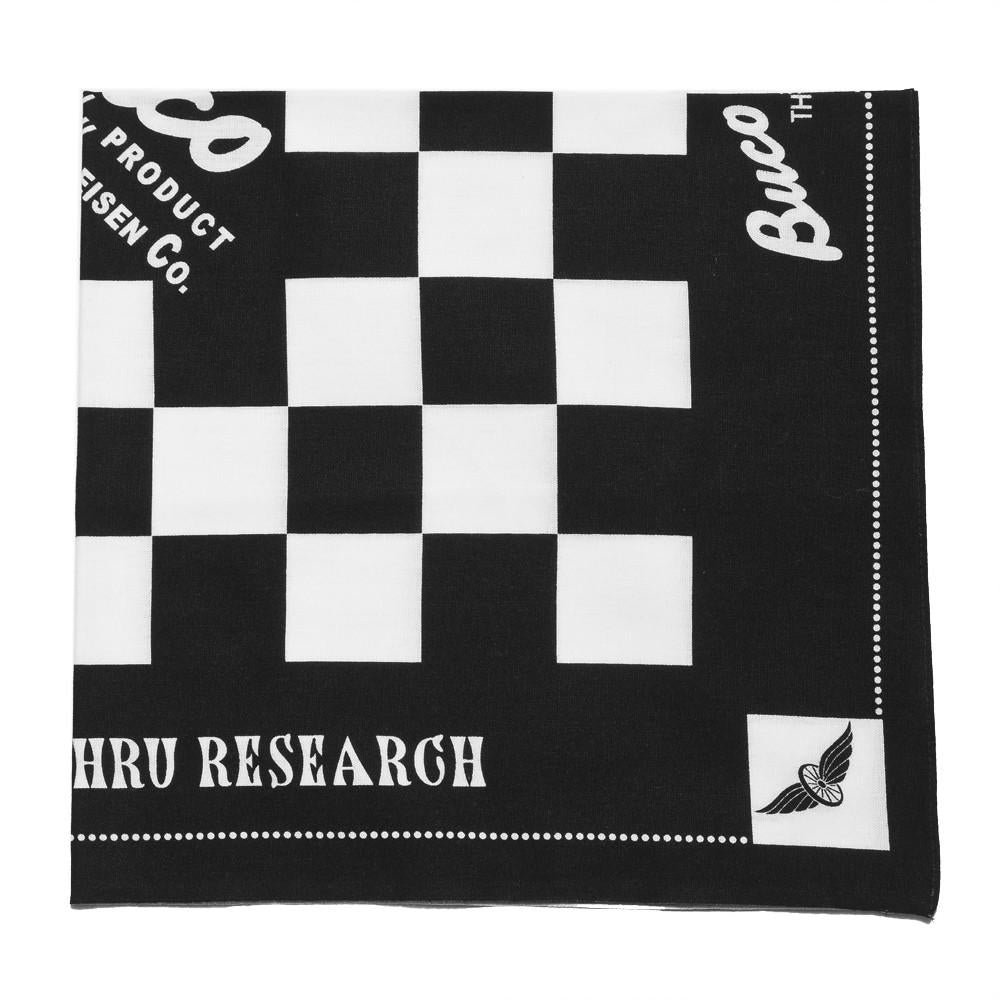 The Real McCoy’s Buco BA12004 Checker Bandana Black/White
